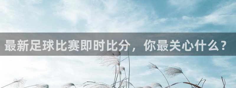  最新足球比赛即时比分，你最关心什么？