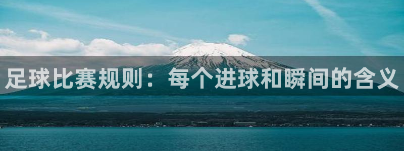  足球比赛规则：每个进球和瞬间的含义